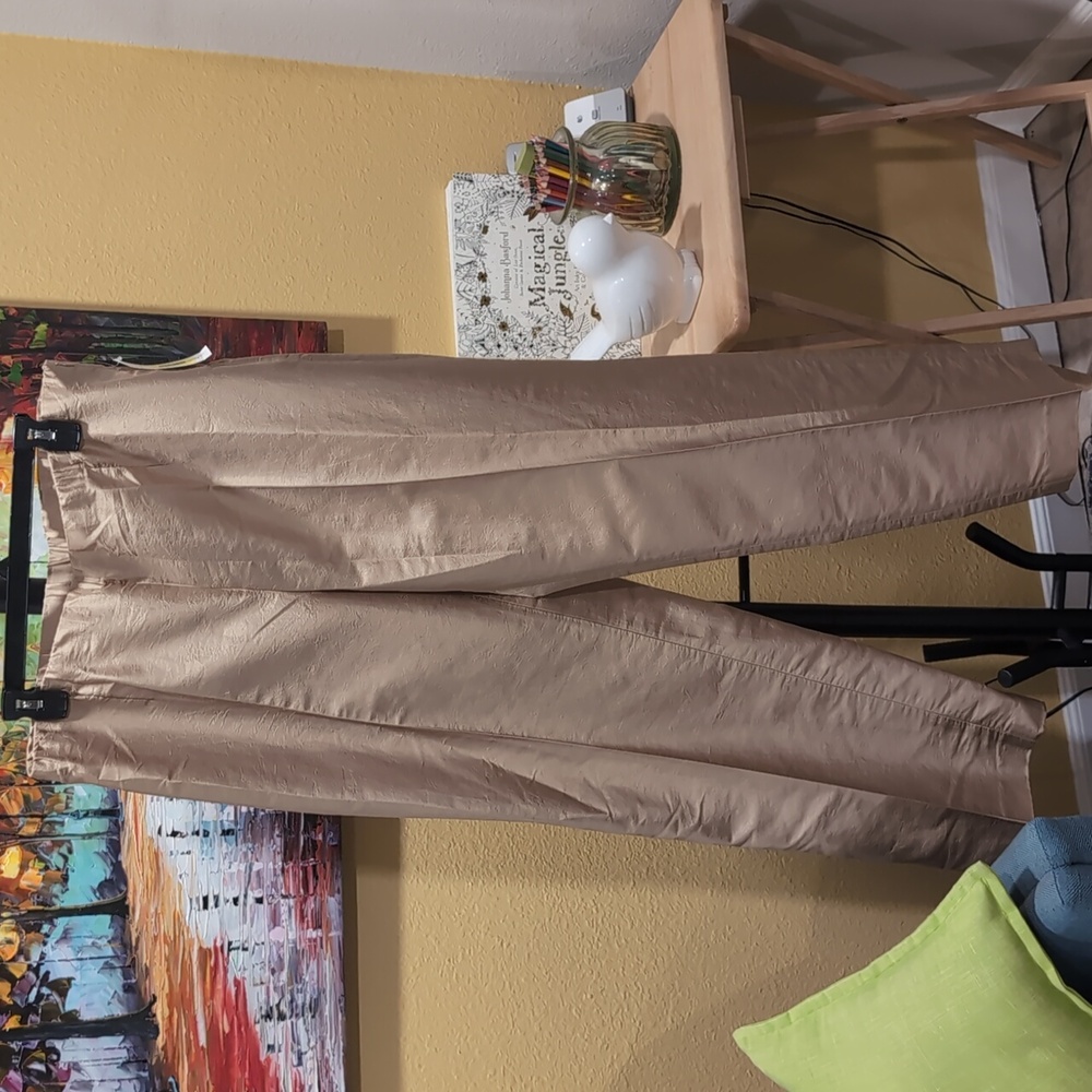 db LIFE GOLD SILK PANTS XL NEW